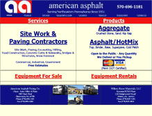 Tablet Screenshot of amerasphalt.com